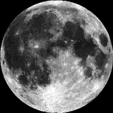 the moon rotating